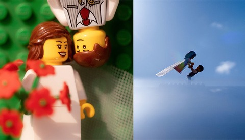 Quarantined Photographer Captures Entire Wedding Day of Lego Characters at Home for Hilarious Photo Series